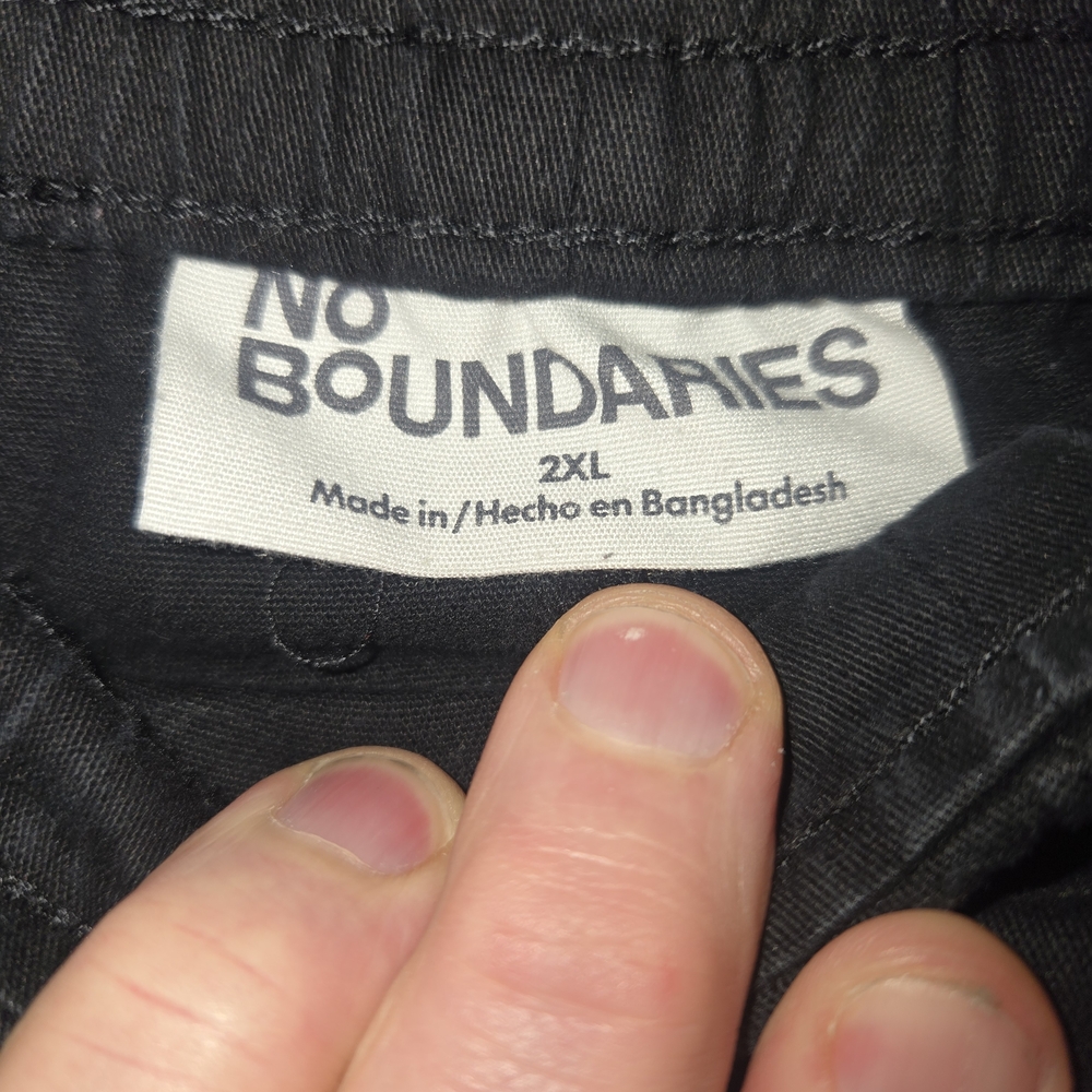 No Boundaries Black Jogger Cargo Pants - Picture 8 of 8